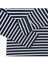 Fox Logo Stripe Long Sleeve T-Shirt Navy - MAISON KITSUNE - BALAAN 4