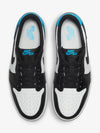 W Nike Jordan 1 Retro Low OG Black and Dark Powder Blue CZ0775104 - JORDAN - BALAAN 4