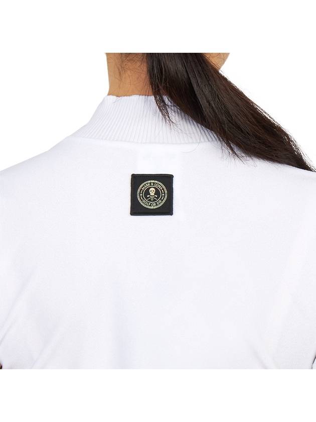 Golf Et Tech MLW 3A AA01 WHITE Women s Mock Neck Short Sleeve T Shirt Regular Fit - MARK & LONA - BALAAN 8