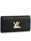 Epi Grain Twist Long Wallet Black Gold - LOUIS VUITTON - BALAAN 2