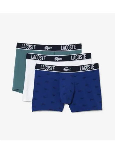 Men s Recycled Polyester Jersey Trunks Blue - LACOSTE - BALAAN 1