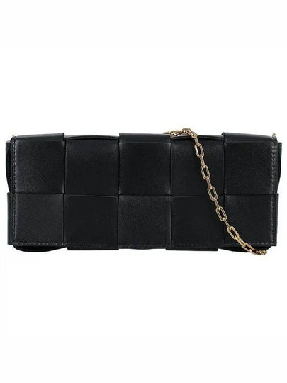 Cassette Bag Pouch On Chain Shoulder Bag Black - BOTTEGA VENETA - BALAAN 2