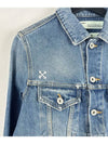 OWYE009R19773057 Denim Jacket Blue - OFF WHITE - BALAAN 2