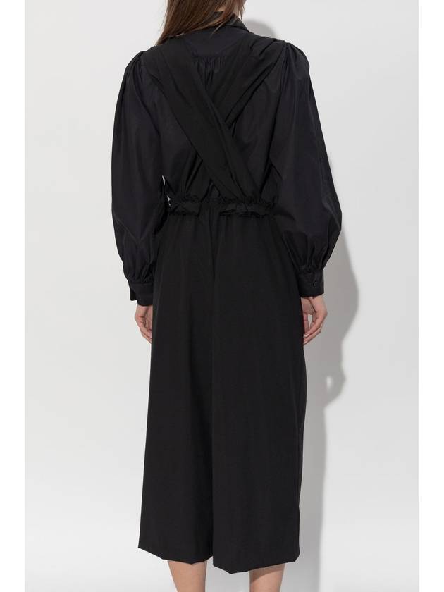 CDG By Comme Des Garçons Wool Jumpsuit, Women's, Black - COMME DES GARCONS - BALAAN 4