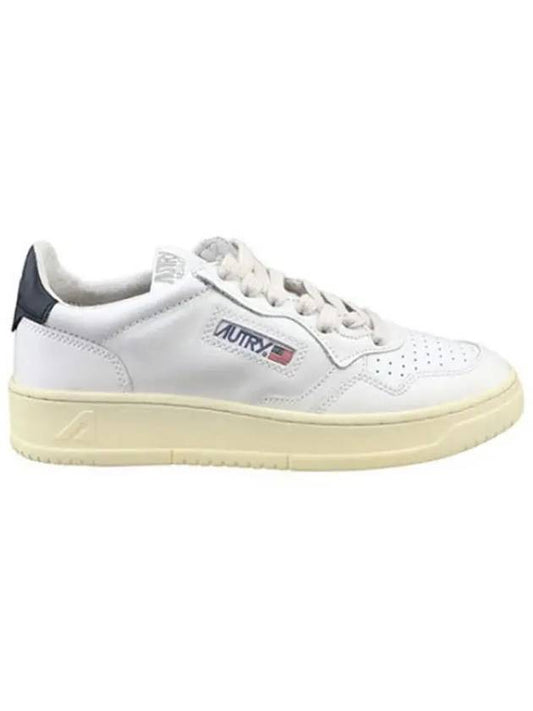 Medalist Goatskin Low Top Sneakers White - AUTRY - BALAAN.