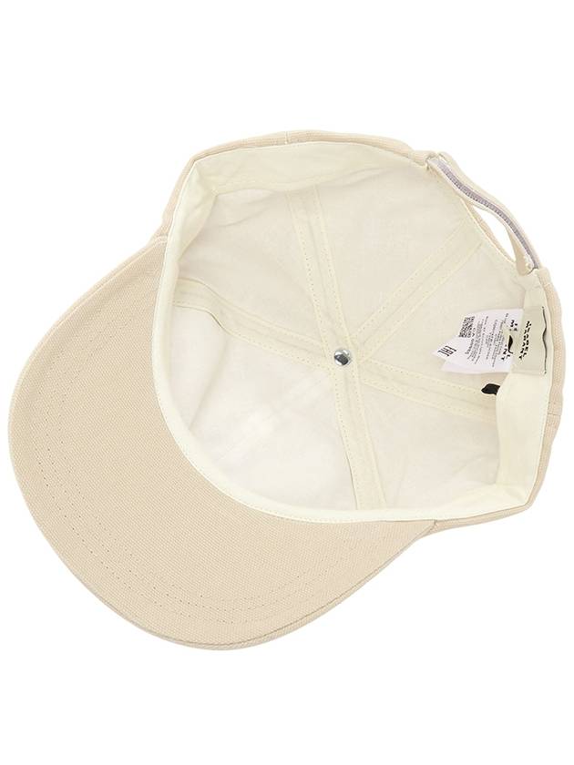 Tyron Logo Cotton Ball Cap Ecru Blue - ISABEL MARANT - BALAAN 6