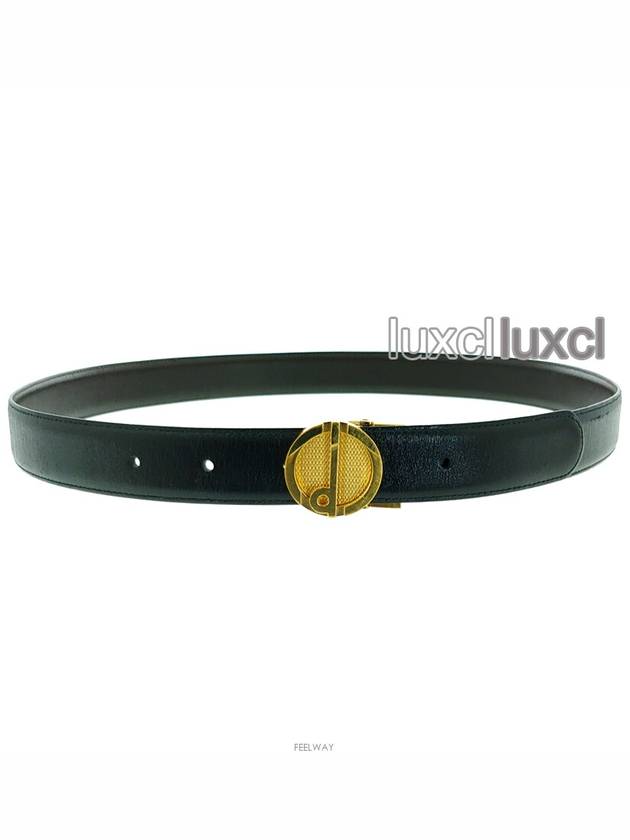 vintage leather gold belt - DUNHILL - BALAAN 7