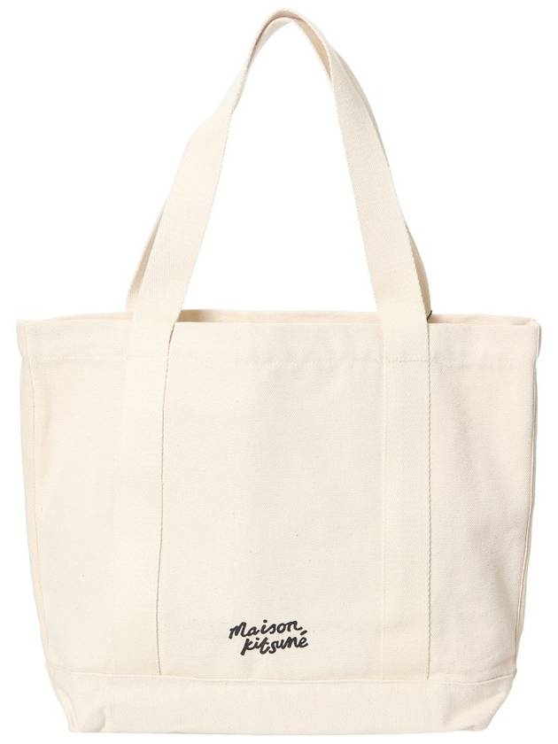 Fox Head Print Tote Bag Ecru - MAISON KITSUNE - BALAAN 4