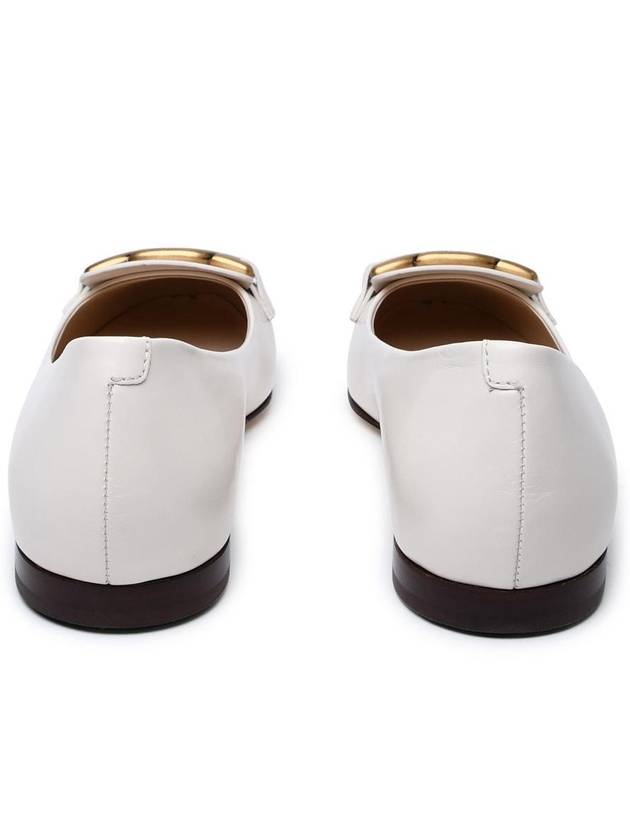 Kate Leather Ballerina White - TOD'S - BALAAN 5