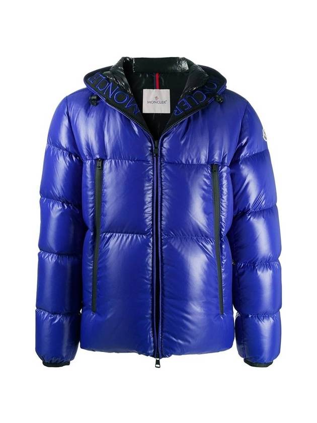 Men's Logo Baroness Padding Blue - MONCLER - BALAAN 1