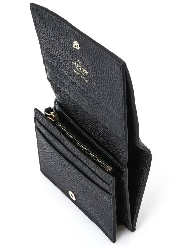 Women's Rockstud Half Wallet Black - VALENTINO - BALAAN 6