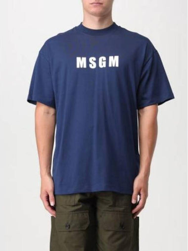 Short Sleeve T Shirt 744125 Navy - MSGM - BALAAN 1