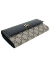 GG Marmont Continental Leather Long Wallet Black - GUCCI - BALAAN 6