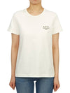 New Denise Logo Short Sleeve T-Shirt White - A.P.C. - BALAAN 4