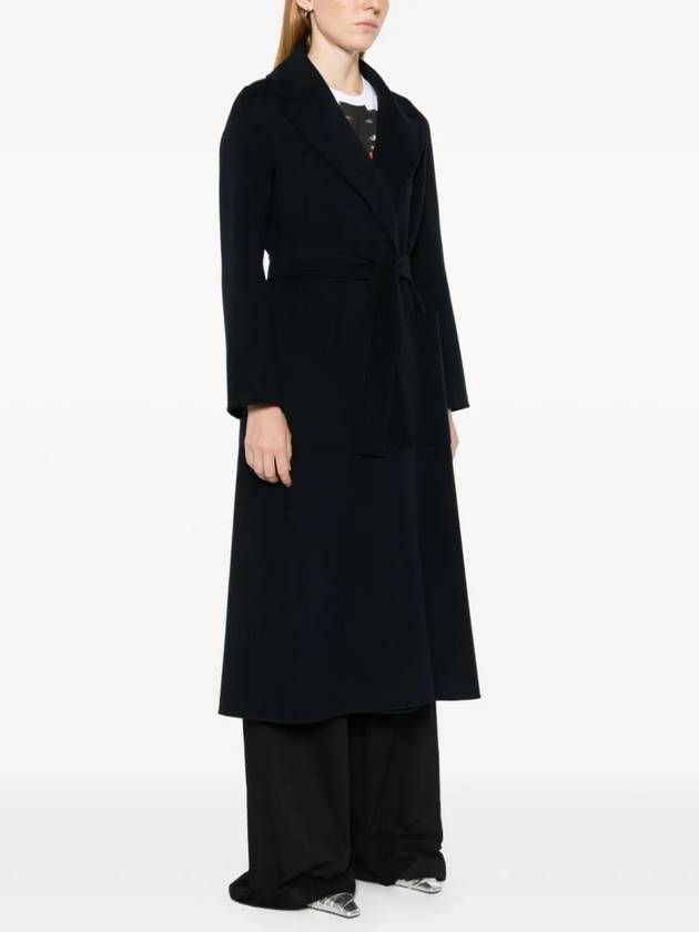 Paolore wool robe single coat navy - S MAX MARA - BALAAN 4