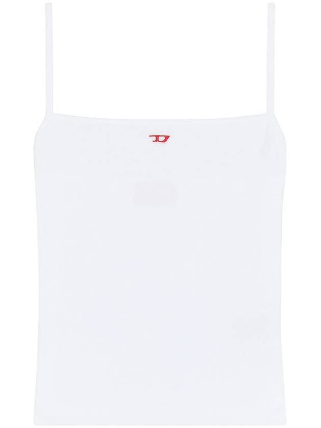 Women's T Hop D Sleeveless Tank Top White - DIESEL - BALAAN 2