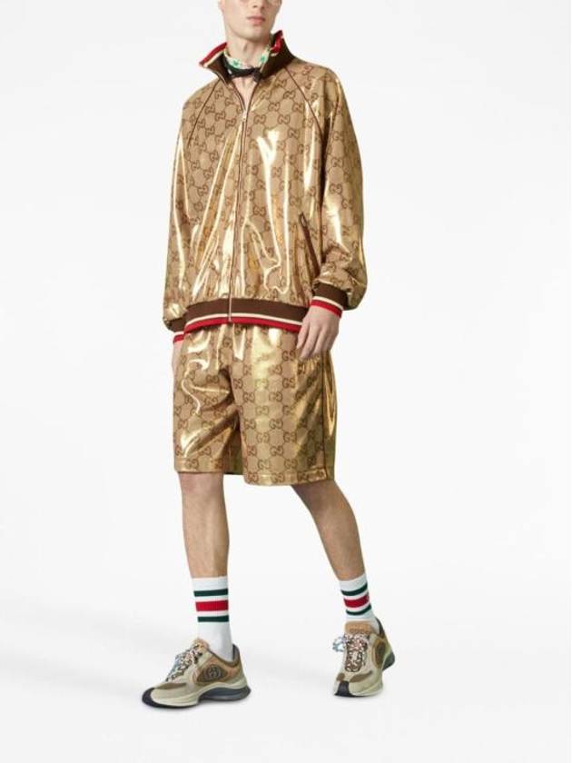 GG Technical Jersey Zip-up Jacket Beige - GUCCI - BALAAN 7