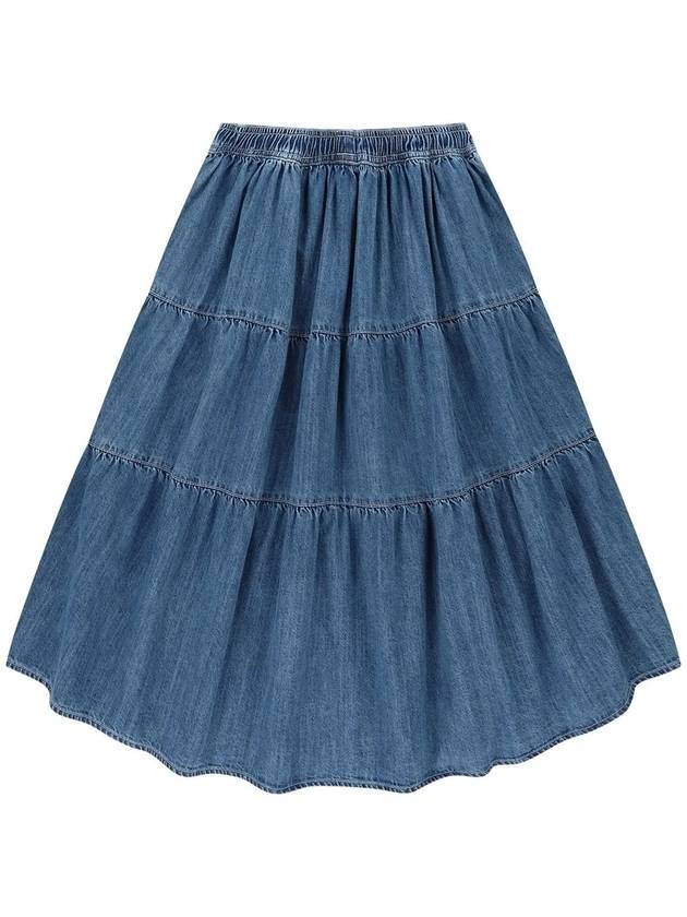 OG Heritage Denim Long Skirt Blue - OFFGRID - BALAAN 2