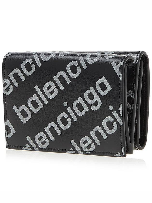 All-Over Logo Tri-Fold Half Wallet Black - BALENCIAGA - BALAAN 3