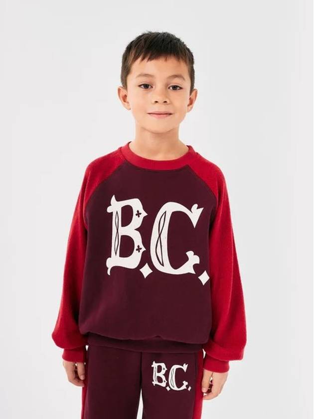 kids sweatshirt BC vintage ranglan sleeve B224AC050 brushed - BOBO CHOSES - BALAAN 3