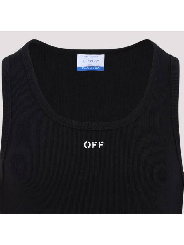 Logo Cotton Sleeveless Black - OFF WHITE - BALAAN 3