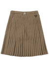 Utility pleated midi skirt DARK BROWN WOMAN - MALBON GOLF - BALAAN 2