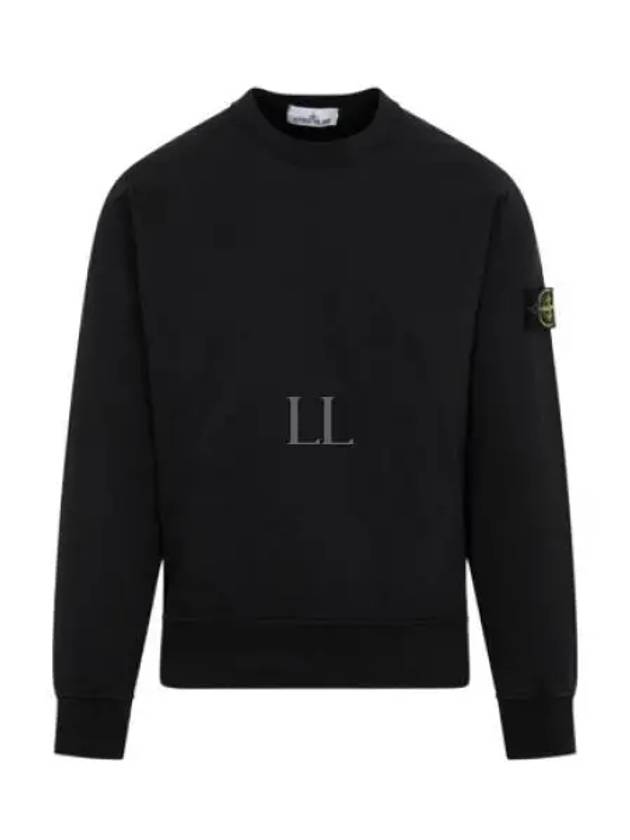 Raw Hand Cotton Crewneck Knit Top Black - STONE ISLAND - BALAAN 2