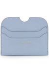 Leather card holder baby blue brown CG0234 DR1 - ACNE STUDIOS - BALAAN 2