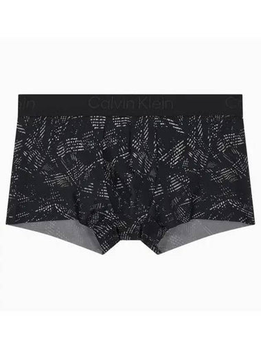 UNDERWEAR Men s CK Black Print Low Rise Trunks NB4061O1B - CALVIN KLEIN - BALAAN 1