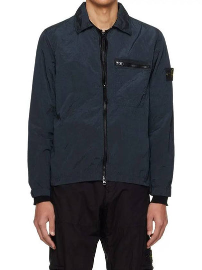 Nylon Metal Econyl Regenerated Zip-Up Jacket Blue - STONE ISLAND - BALAAN 2