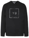 Reflative Square Logo Crew Neck Sweatshirt Black - Y-3 - BALAAN 1