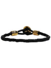 Medusa Biggie Leather Bracelet Black - VERSACE - BALAAN 5