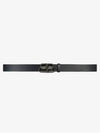 Buckle Logo Leather Belt Black - BALENCIAGA - BALAAN 3