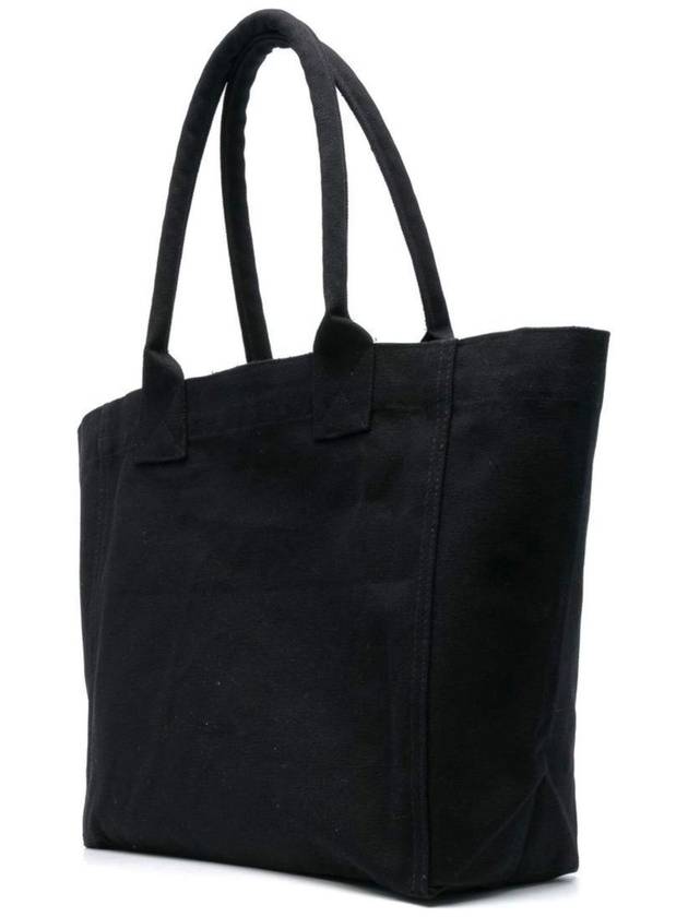 Small Yenky Logo Tote Bag Black - ISABEL MARANT - BALAAN 4