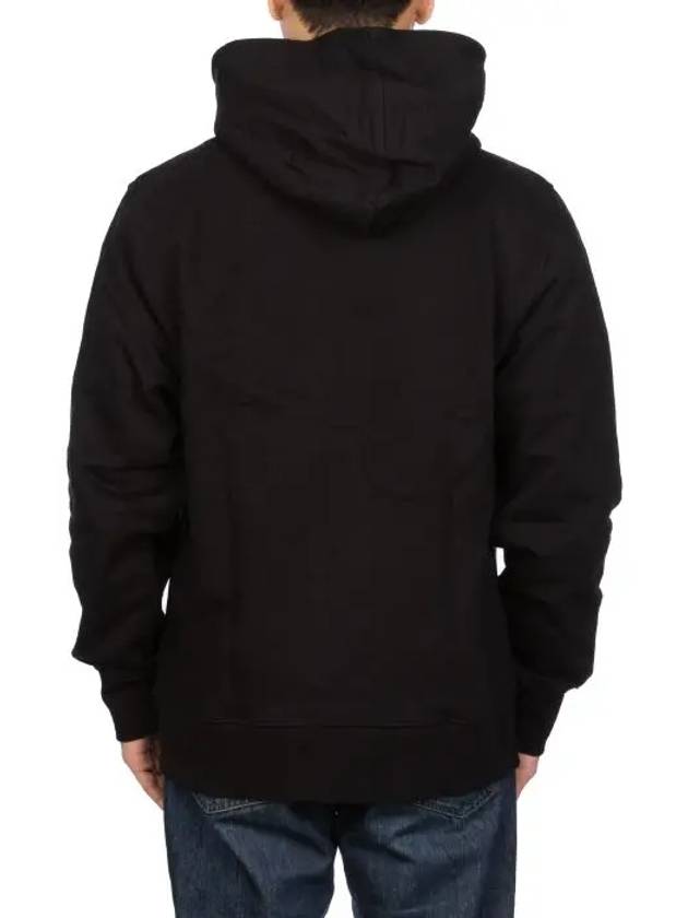 Square Logo Print Cotton Hood Black - Y-3 - BALAAN 6