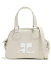 Mini Leather Bowling Cross Bag Mastic Grey - COURREGES - BALAAN 2