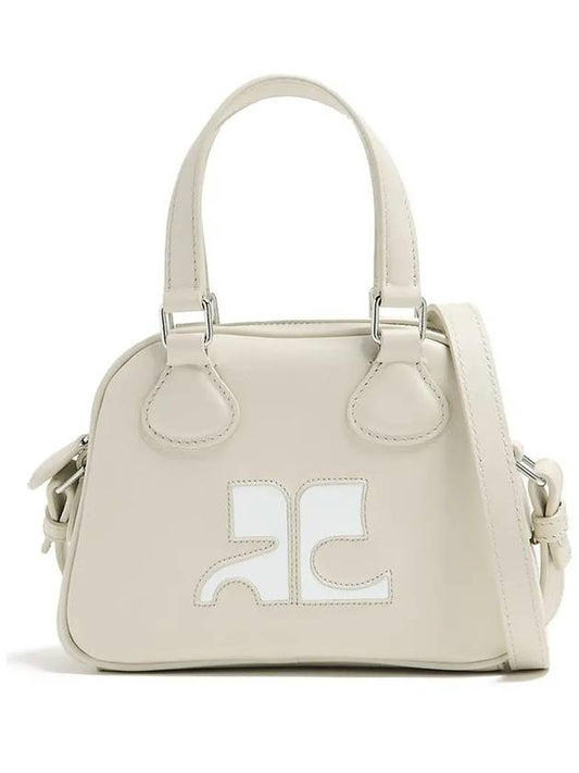 Mini Leather Bowling Cross Bag Mastic Grey - COURREGES - BALAAN 2