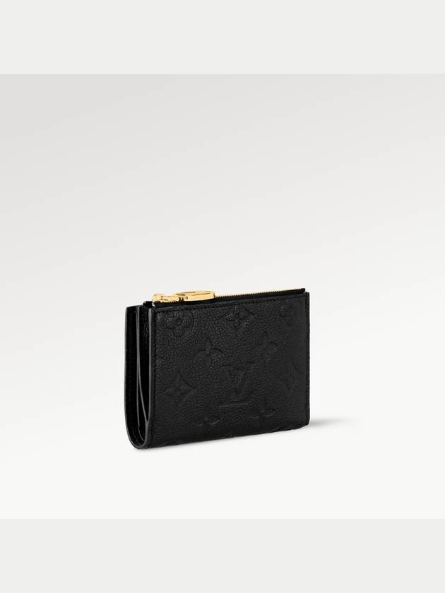 Lisa Monogram Leather Half Wallet Black - LOUIS VUITTON - BALAAN 3