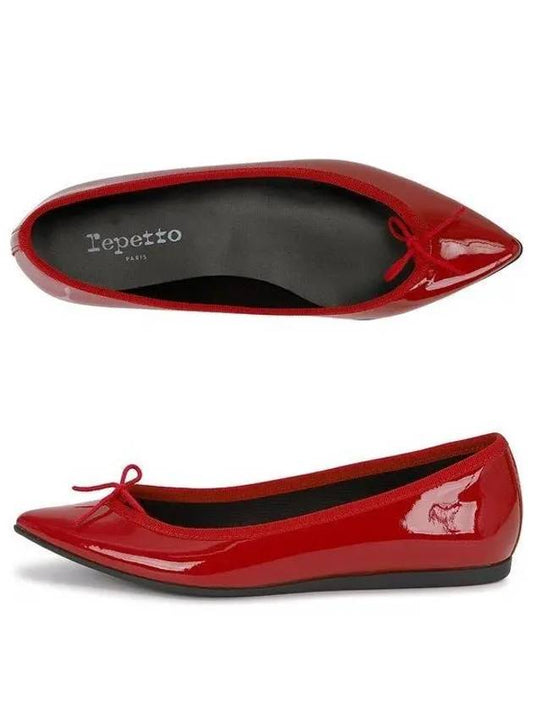 Women's Junon Calfskin Ballerinas Red - REPETTO - BALAAN 2