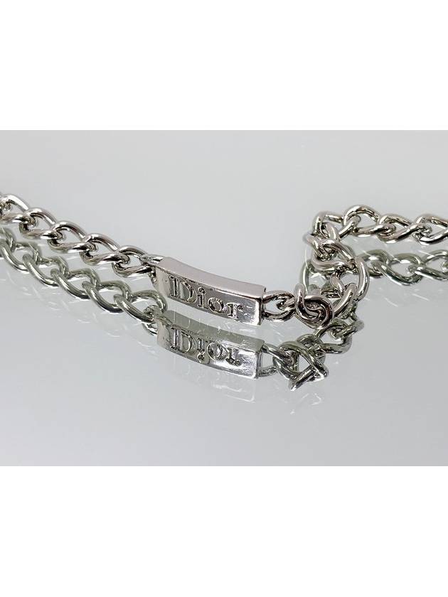 Logo Plate Silver Bracelet 4VDIA43894 - DIOR - BALAAN 2