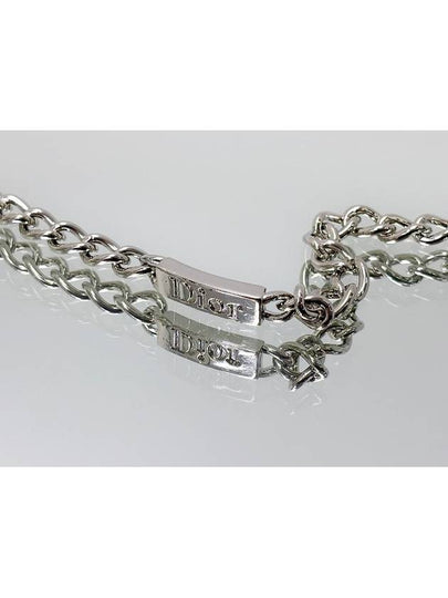 Logo Plate Silver Bracelet 4VDIA43894 - DIOR - BALAAN 2