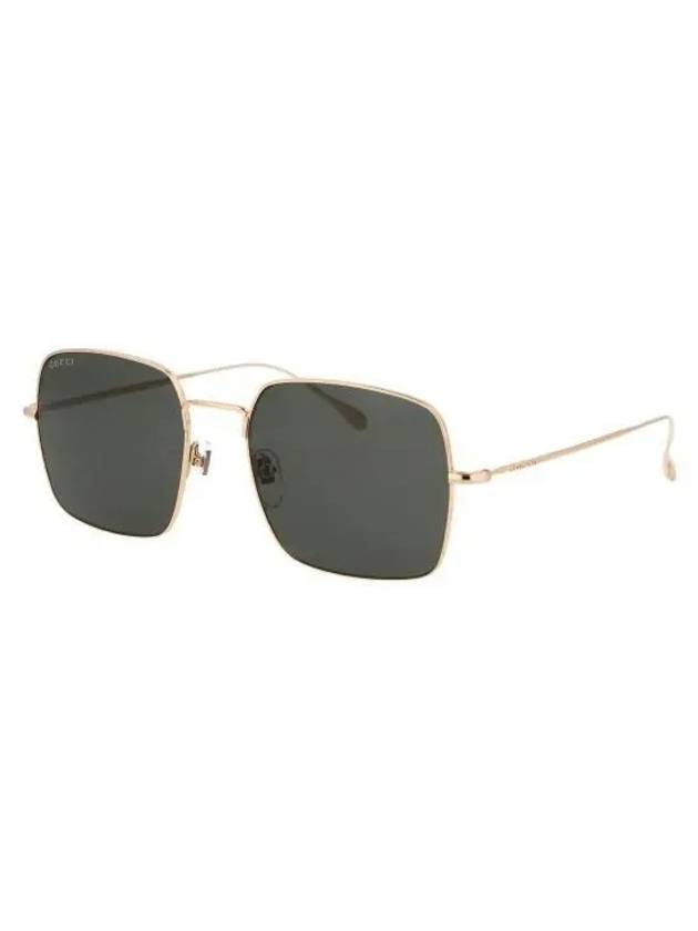 Eyewear Square Frame Sunglasses Gold Black - GUCCI - BALAAN 3