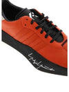 Tangutsu Logo Leather Low Top Sneakers Orange - Y-3 - BALAAN 4