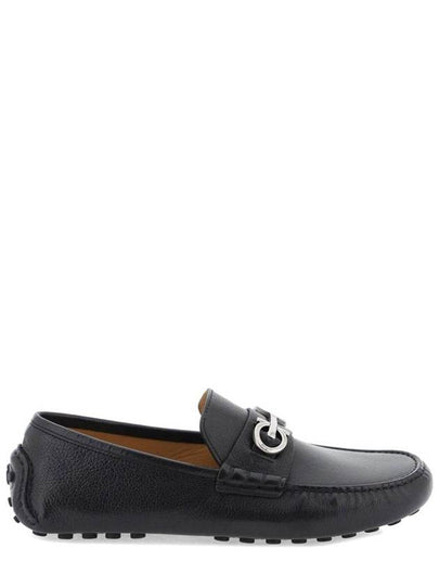 Gancini Ornament Driving Shoes Black - SALVATORE FERRAGAMO - BALAAN 2