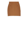 Check Slim Fit Mini H Line Skirt Brown - MARNI - BALAAN 2