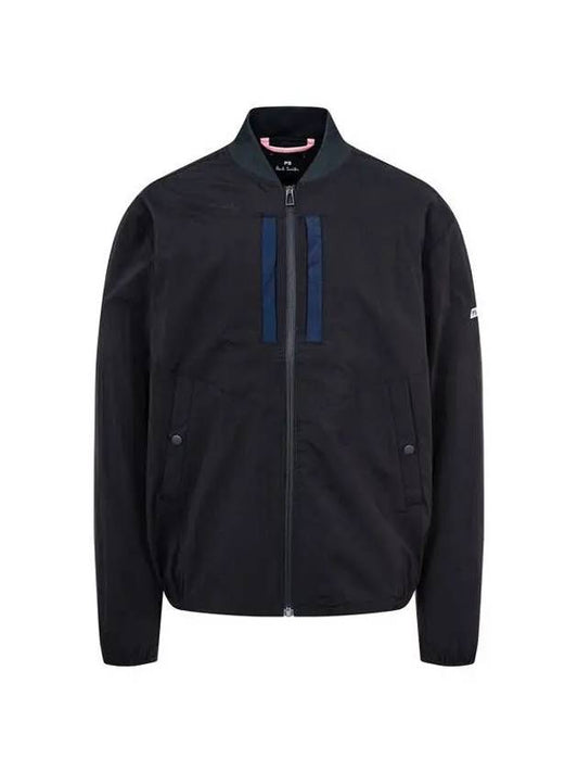 PS color block zip up bomber jacket black - PAUL SMITH - BALAAN 1