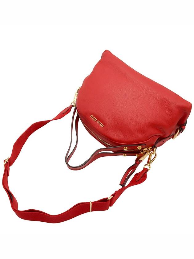 Red leather gold plated top handle 2WAY - MIU MIU - BALAAN 4