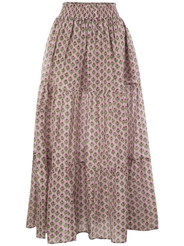 CHEYENNE - Long skirt in cotton and silk. - MC 2 SAINT BARTH - BALAAN 1