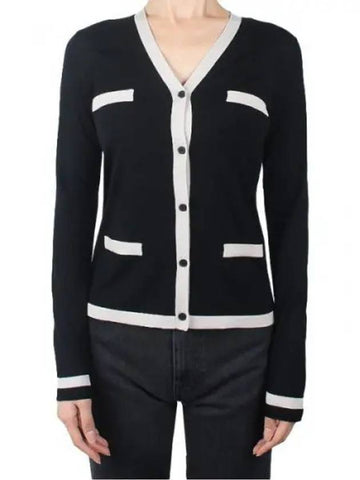 S Women Kenya Virgin Wool Cardigan Black 017 1120192 - MAX MARA - BALAAN 1