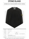 Men's Wappen Patch Round Neck Knit Top Black - STONE ISLAND - BALAAN 3